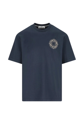 Stone Island cotton logo T-shirt - Blue