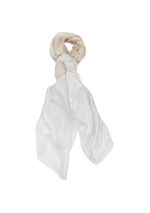 Peserico fringed-edge scarf - Gold