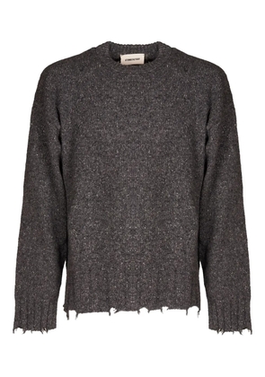 atomo factory frayed sweater - Grey