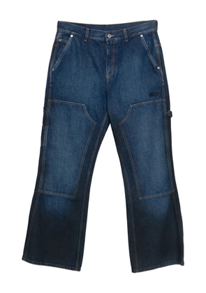 Off-White panelled cotton jeans - Blue