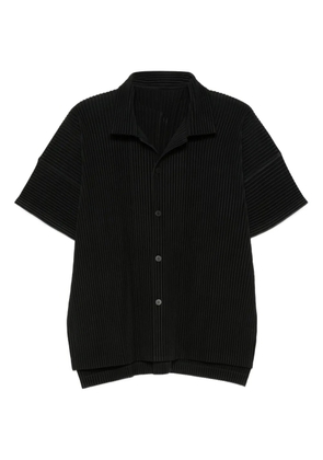Homme Plissé Issey Miyake pleated short-sleeve shirt - Black