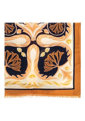 ETRO printed fringe scarf - Neutrals