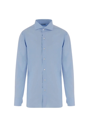 Finamore 1925 Napoli point-collar shirt - Blue