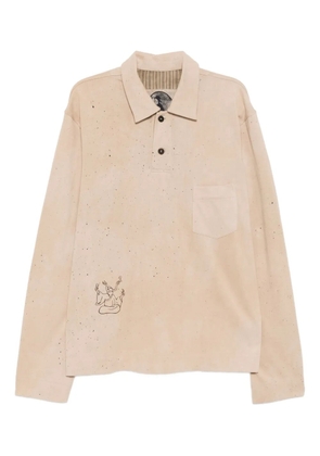 Ziggy Chen Rugby polo shirt - Brown