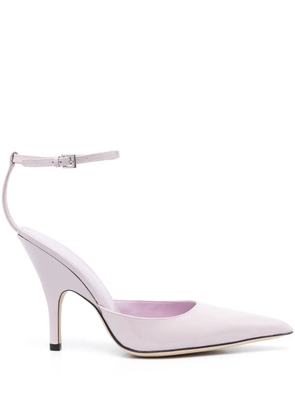 BY FAR Eliza 75mm pointed-toe pumps - Purple