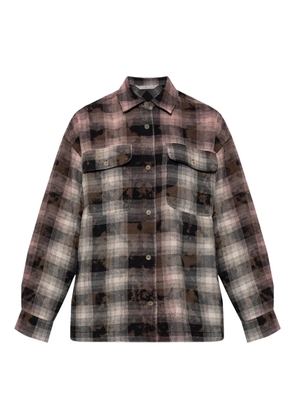 Palm Angels checked pocket shirt - Grey