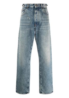 DARKPARK logo-patch straight-leg jeans - Blue