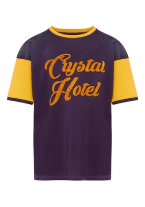 Maison Margiela slogan-print T-shirt - Purple