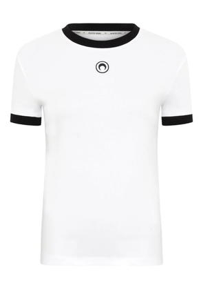 Marine Serre moon-embroidered T-shirt - White