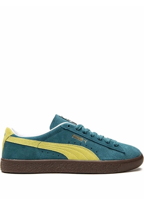 PUMA Suede VTG 'Blue Coral/Yellow Alert' sneakers