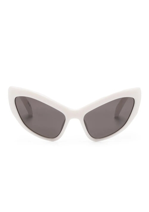 Balenciaga Eyewear oversize-frame sunglasses - White