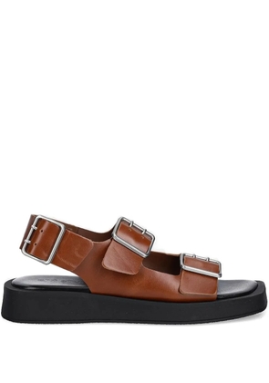 Copenhagen buckle-detail platform sandals - Brown