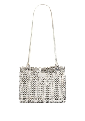 Rabanne 1969 chain-link leather shoulder bag - Grey