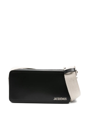 Jacquemus logo-plaque utility shoulder bag - Black