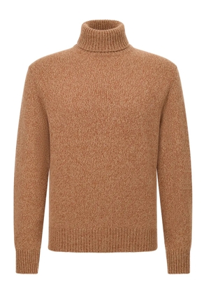 Boggi Milano roll-neck wool sweater - Brown
