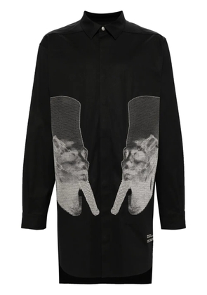 Rick Owens Jumbo cotton shirt jacket - Black