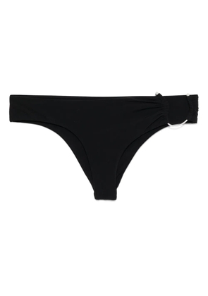 Christopher Esber ruched side-crescent bikini bottoms - Black
