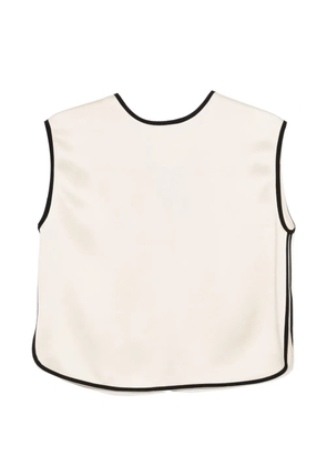 Forte Forte contrast-trim top - Neutrals