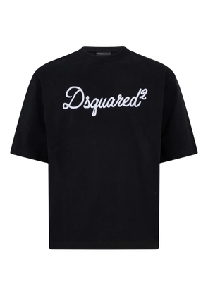 DSQUARED2 logo-embroidered T-shirt - Black