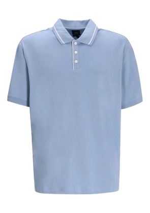Armani Exchange contrasting piping polo shirt - Blue
