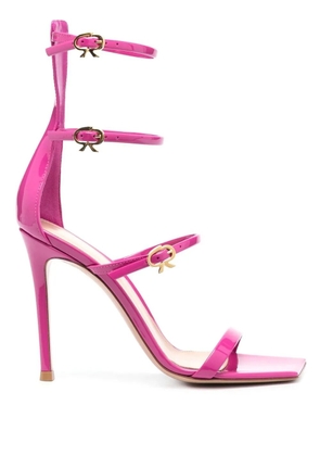 Gianvito Rossi Ribbon Uptown 105mm leather sandals - Pink