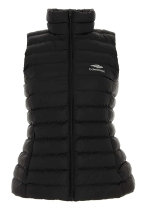 Balenciaga logo-print gilet - Black