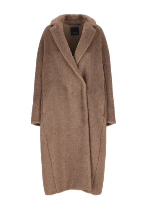 'S Max Mara shawl-lapel coat - Brown