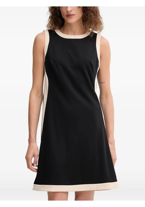 DKNY round-neck panel mini dress - Black