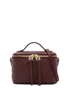 FENDI Vanity FF-logo leather mini bag - Red