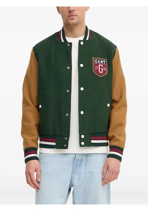 Gant Varsity embroidered-badge bomber jacket - Green
