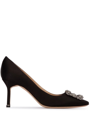 Manolo Blahnik 70mm Hangisi pumps - Black