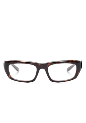 Balenciaga Eyewear rectangle-frame glasses - Brown