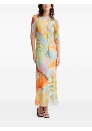 NEVER FULLY DRESSED floral-print maxi dress - Blue