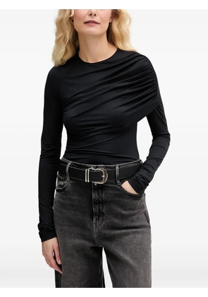 Aniye By Mavis draped long-sleeve T-shirt - Black