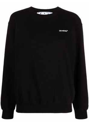 Off-White Diag-stripe printed sweatshirt - Black