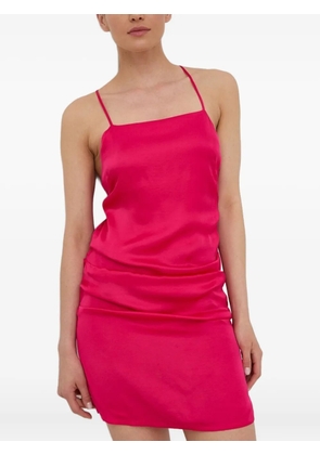 HERSKIND cross-back straps mini dress - Pink