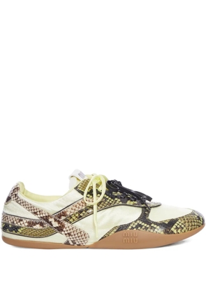 Miu Miu panelled sneakers - Yellow