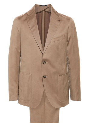 Tagliatore herringbone single-breasted suit - Neutrals