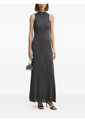 IVY OAK Flora ribbed high-neck maxi dress - Grey