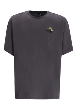 The North Face floral-detail cotton T-shirt - Grey