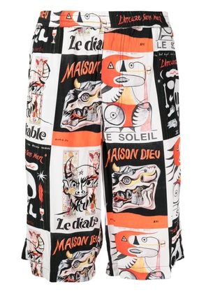 Endless Joy graphic-print bermuda shorts - Multicolour