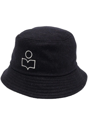 MARANT logo-patch bucket hat - Blue