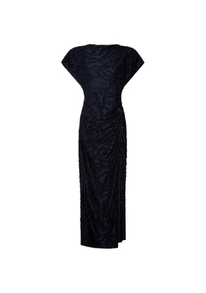 ISABEL MARANT Ladan geometric-jacquard midi dress - Blue