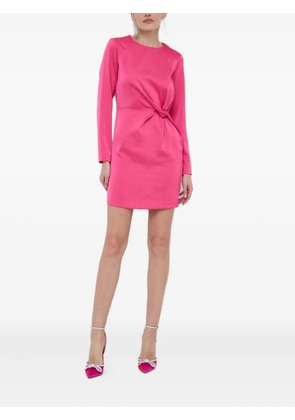 Silvian Heach twist-detail satin dress - Pink