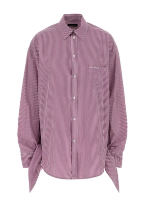 Balenciaga logo-embroidered poplin shirt