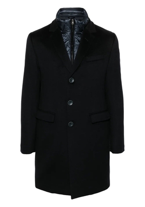 Herno layered single-breasted coat - Blue