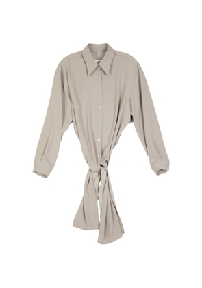 MM6 Maison Margiela knot detail shirt - Neutrals