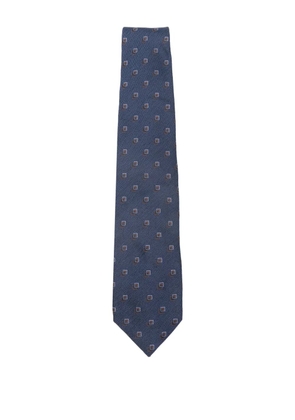 Corneliani square-pattern tie - Blue
