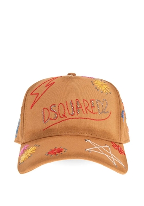 DSQUARED2 embellished-embroidered baseball cap - Neutrals