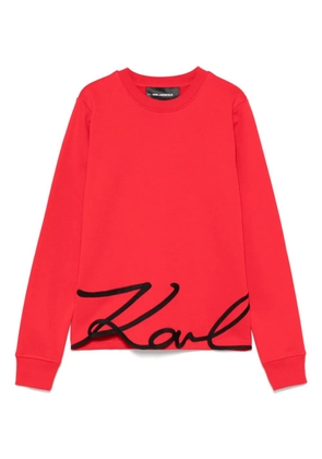Karl Lagerfeld logo-embroidered sweatshirt